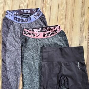 Gymshark Seamless Leggings Set 3 Womens Activewear Workout Athleisure Small Gym